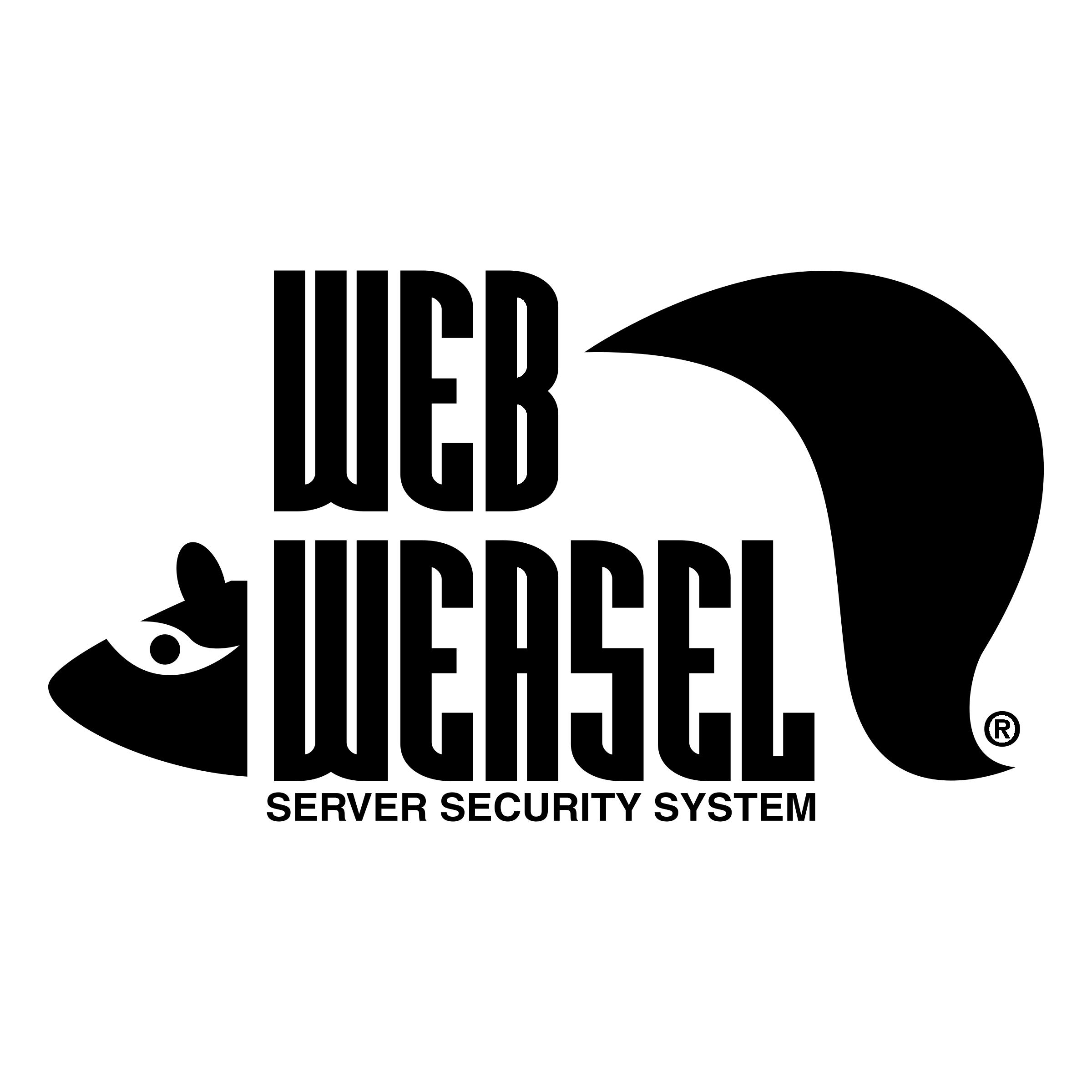 Web Weasel Logo black and white