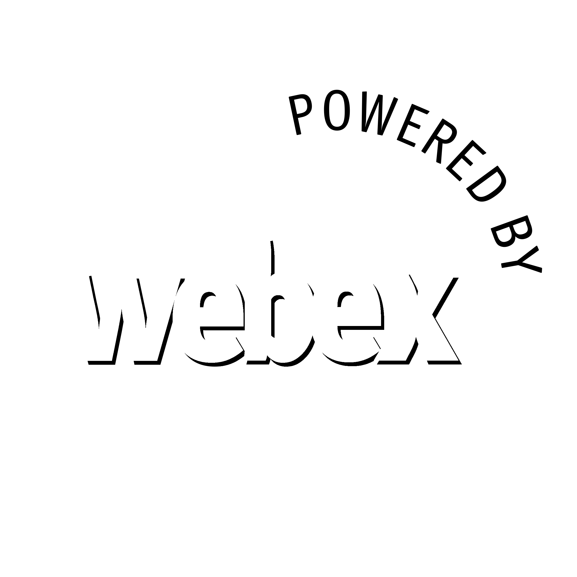 Webex Logo black and white
