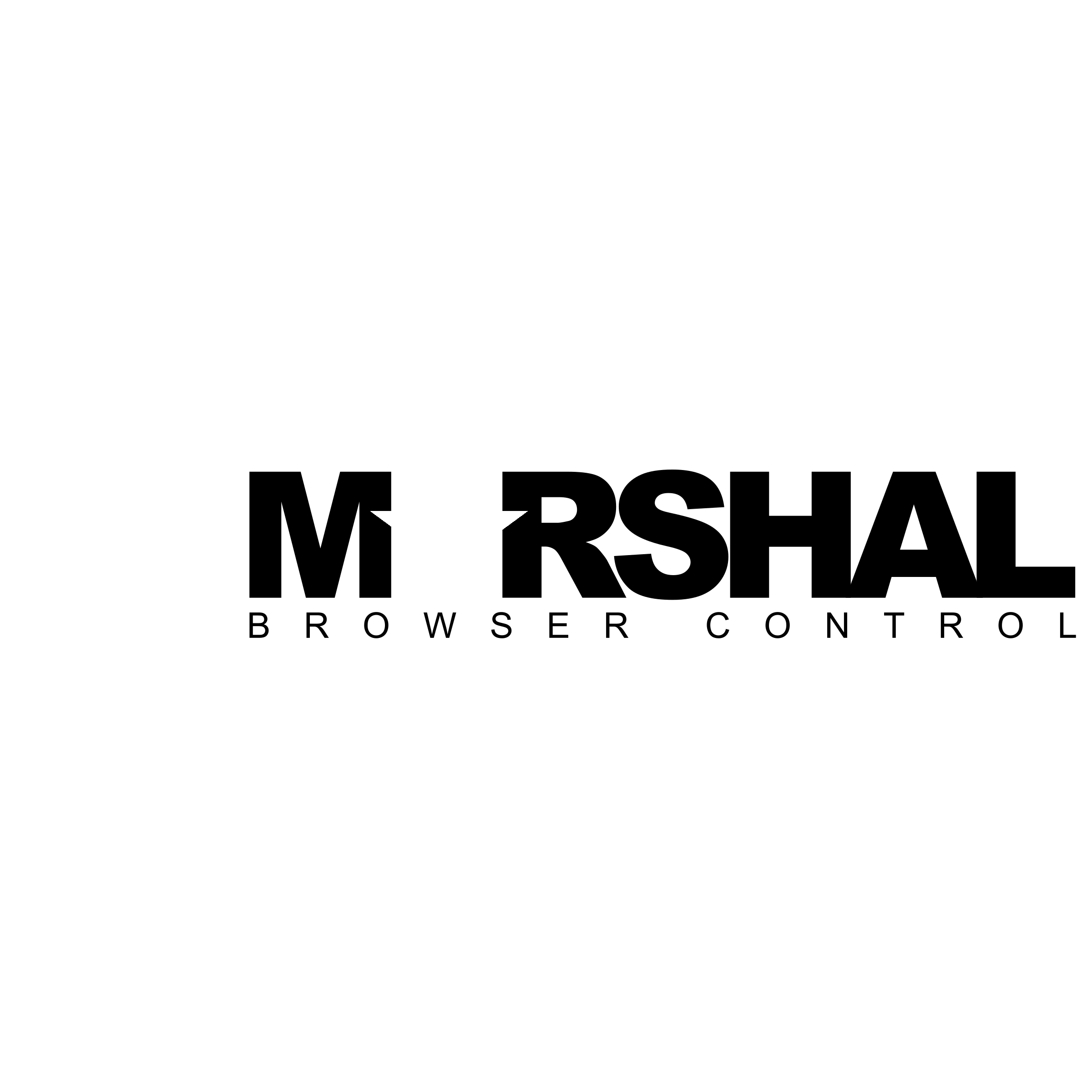 WebMarshal Logo black and white