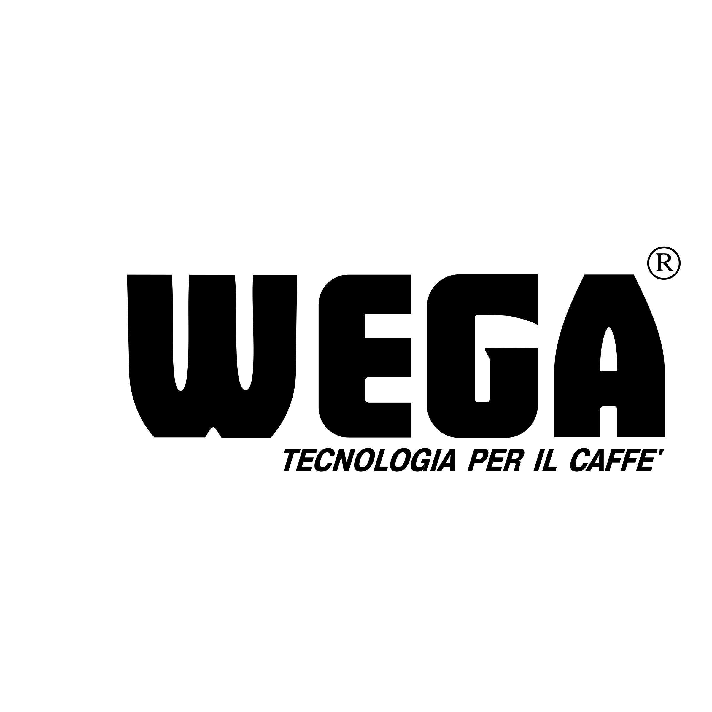 Wega Logo black and white