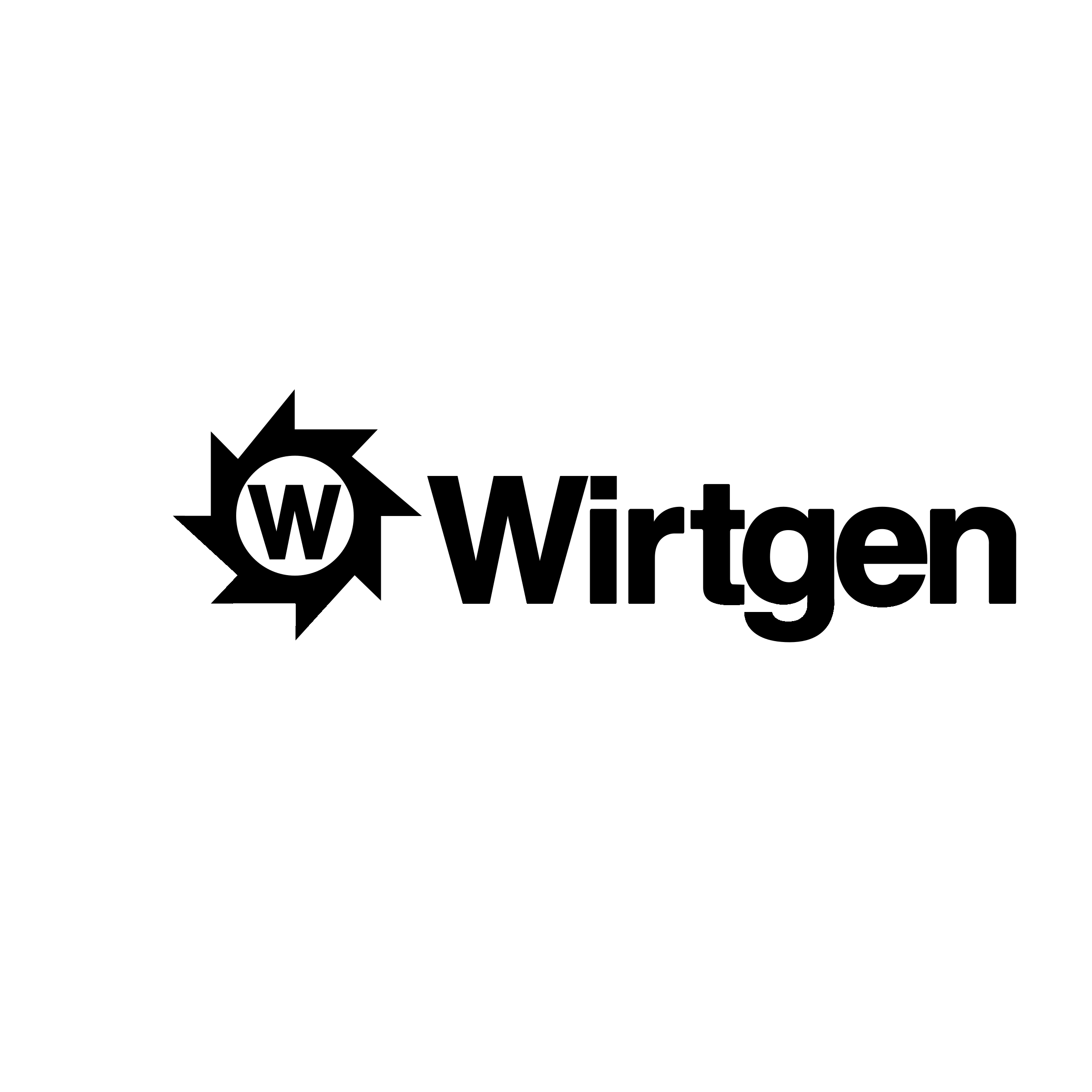 Wirtgen Logo black and white