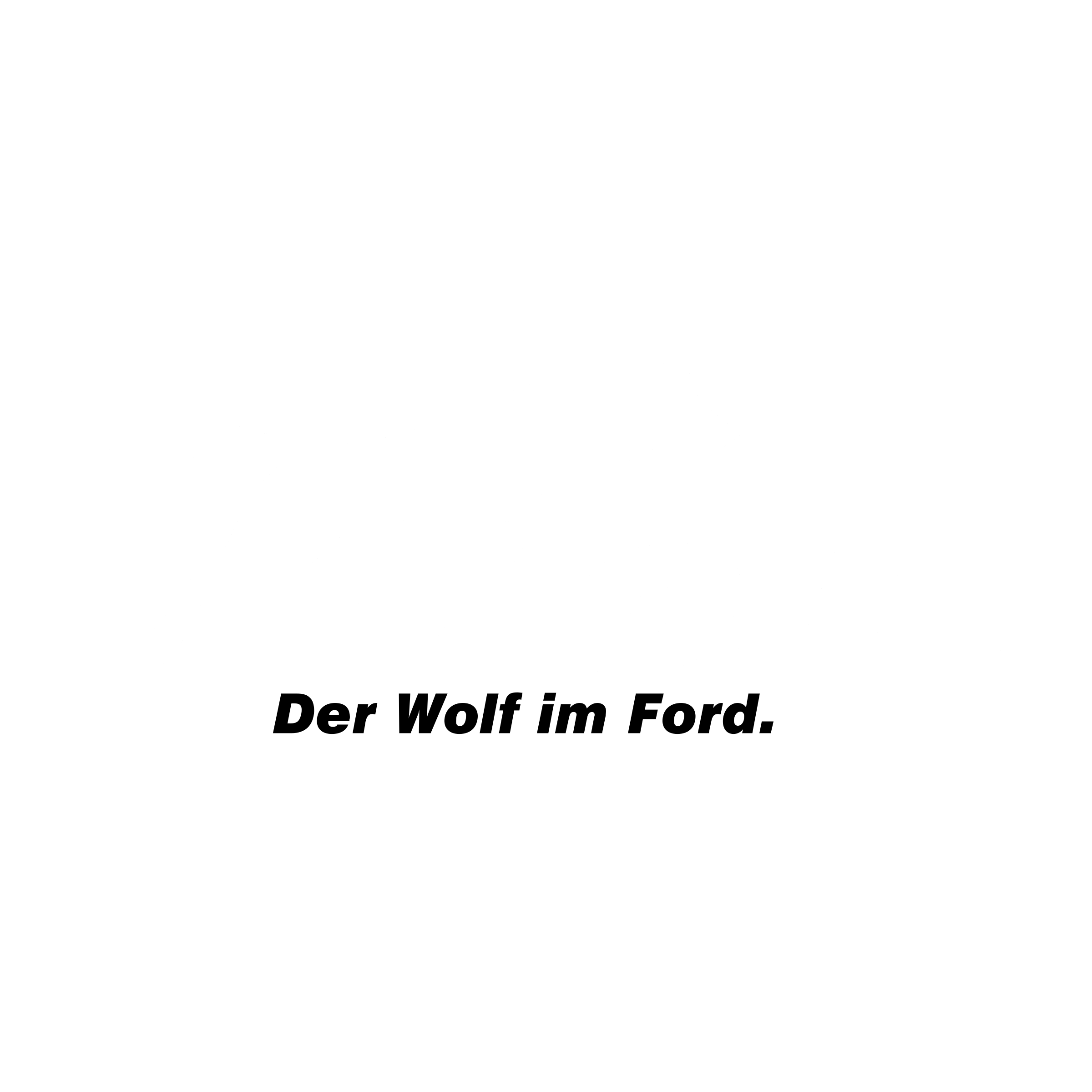 Wolf Logo black and white