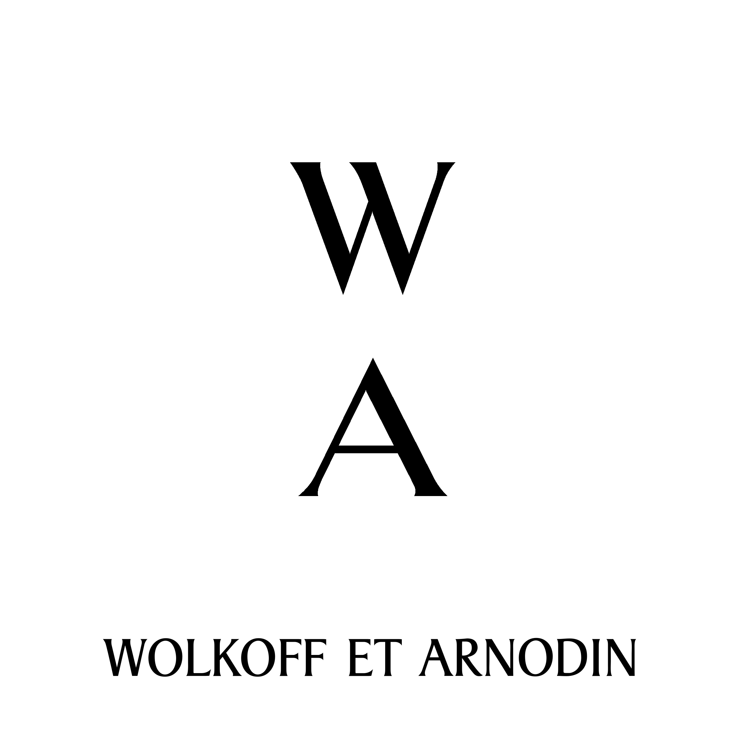 Wolkoff Et Arnodin Logo black and white