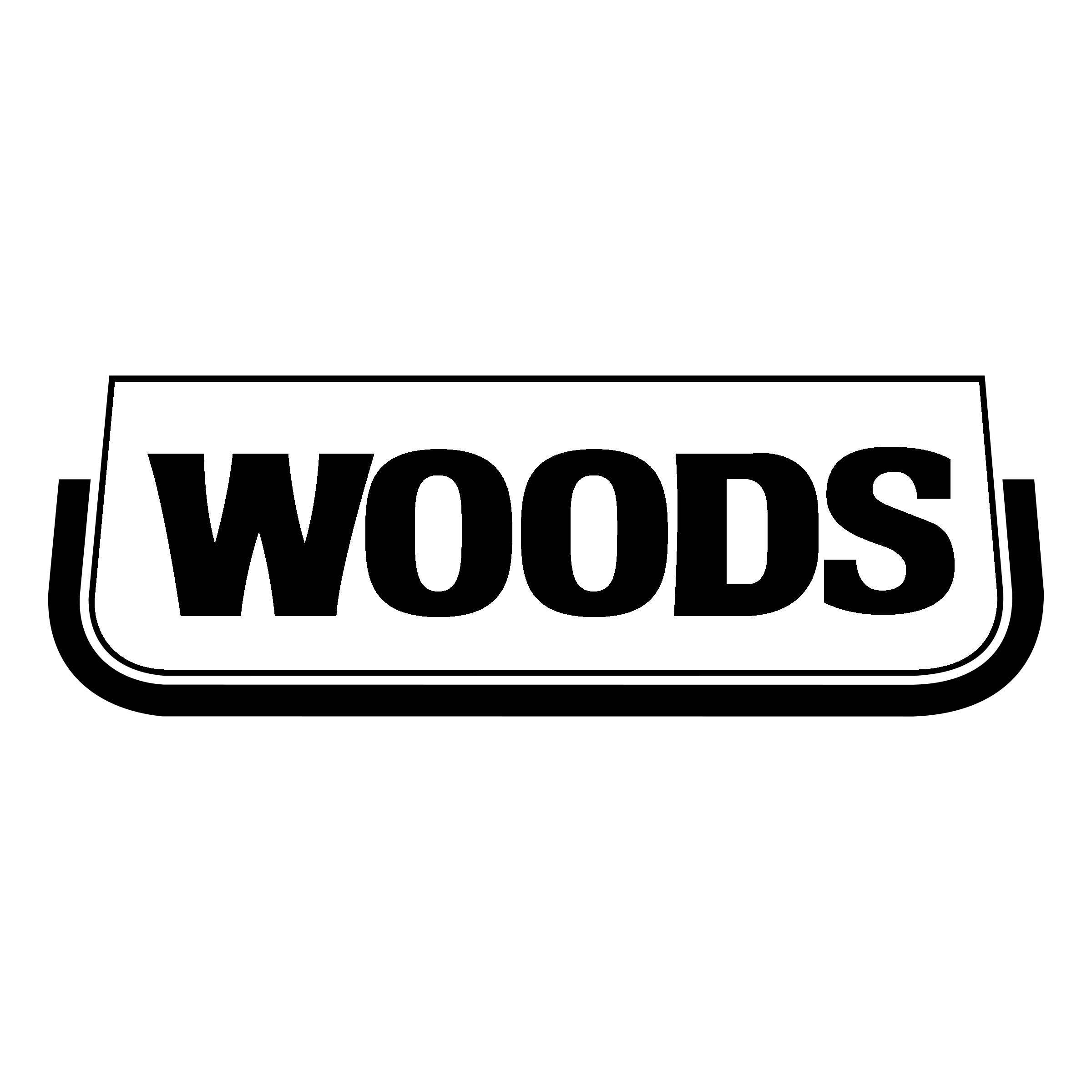 Woods Logo black and white