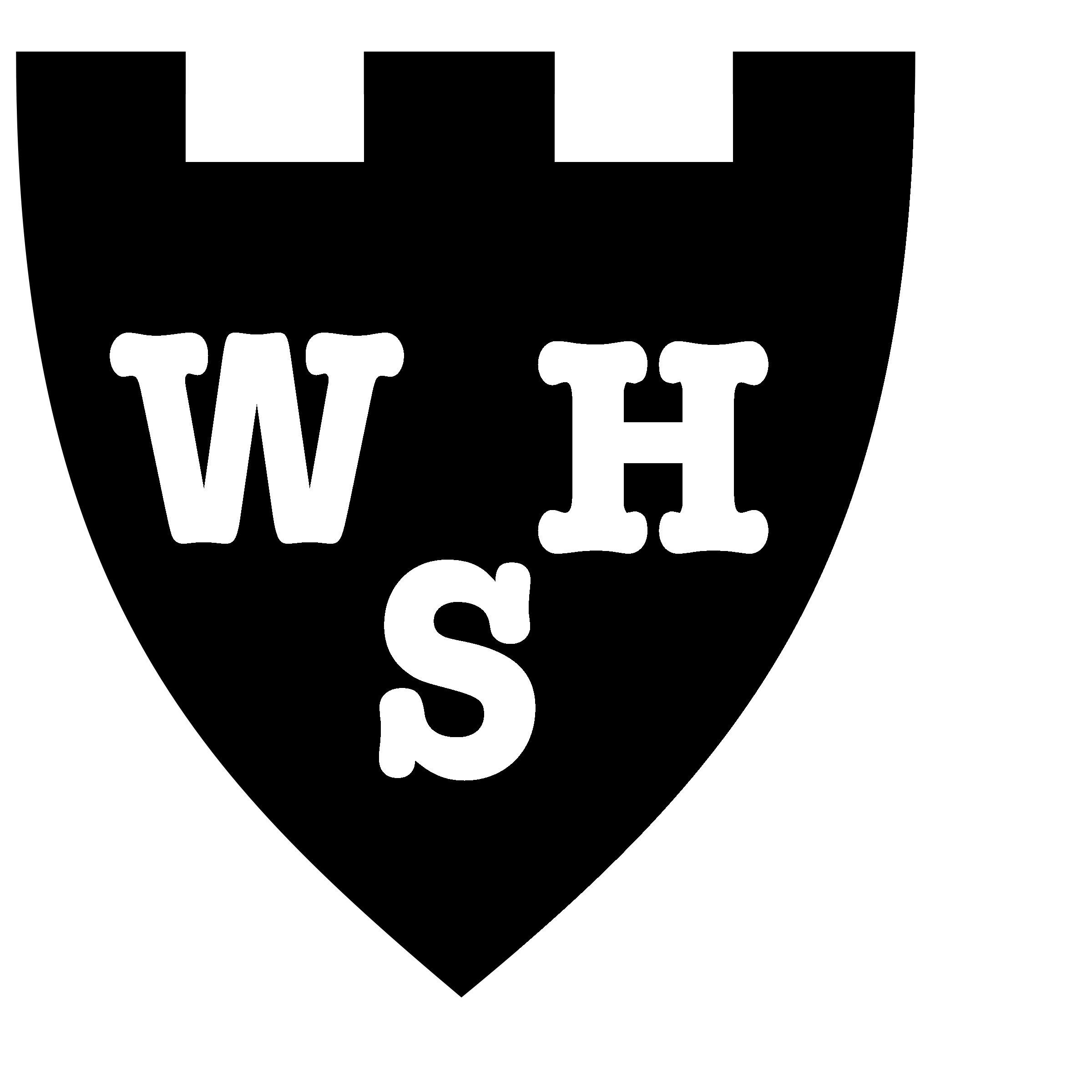 WSH Logo black and white
