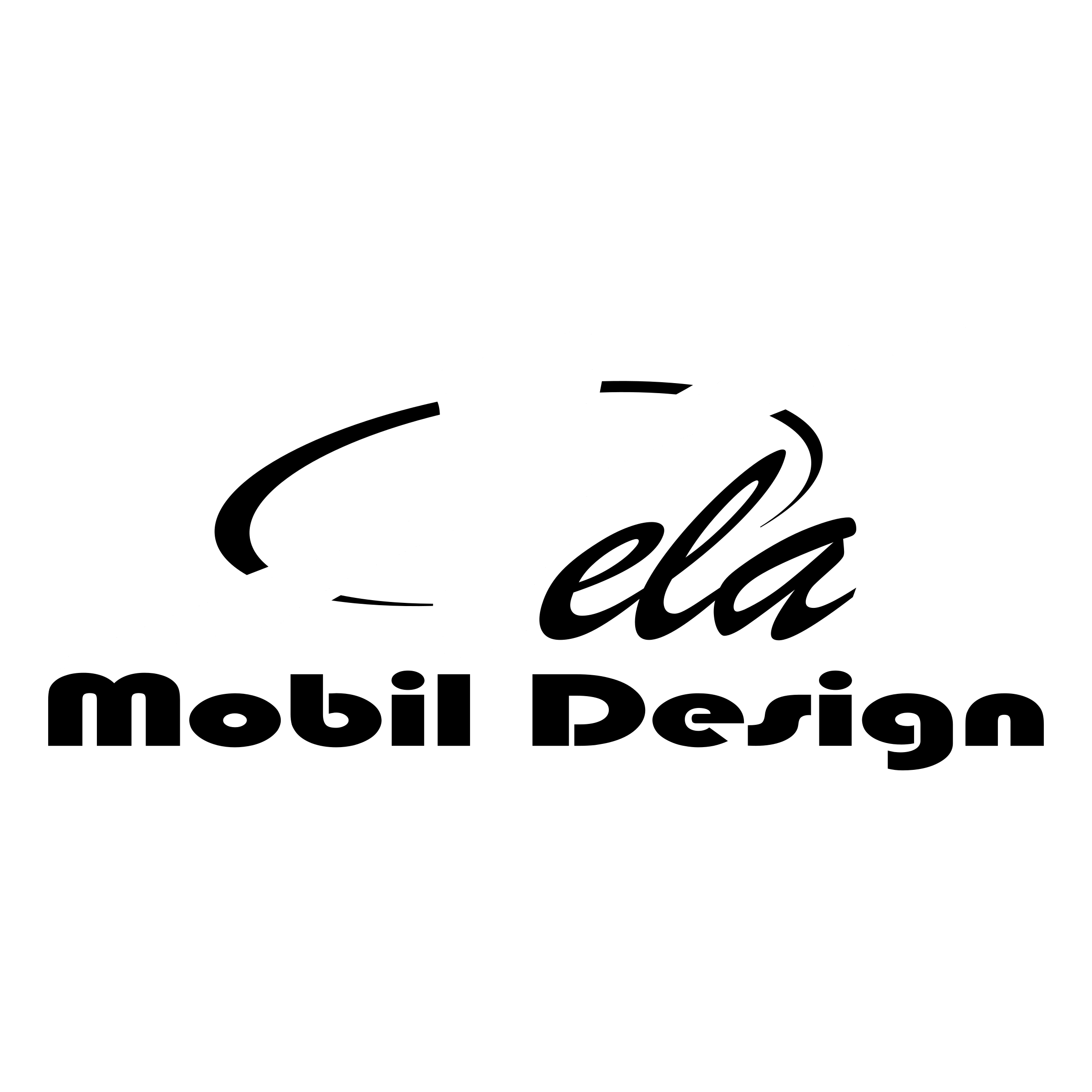 Xela Mobil Design Logo black and white