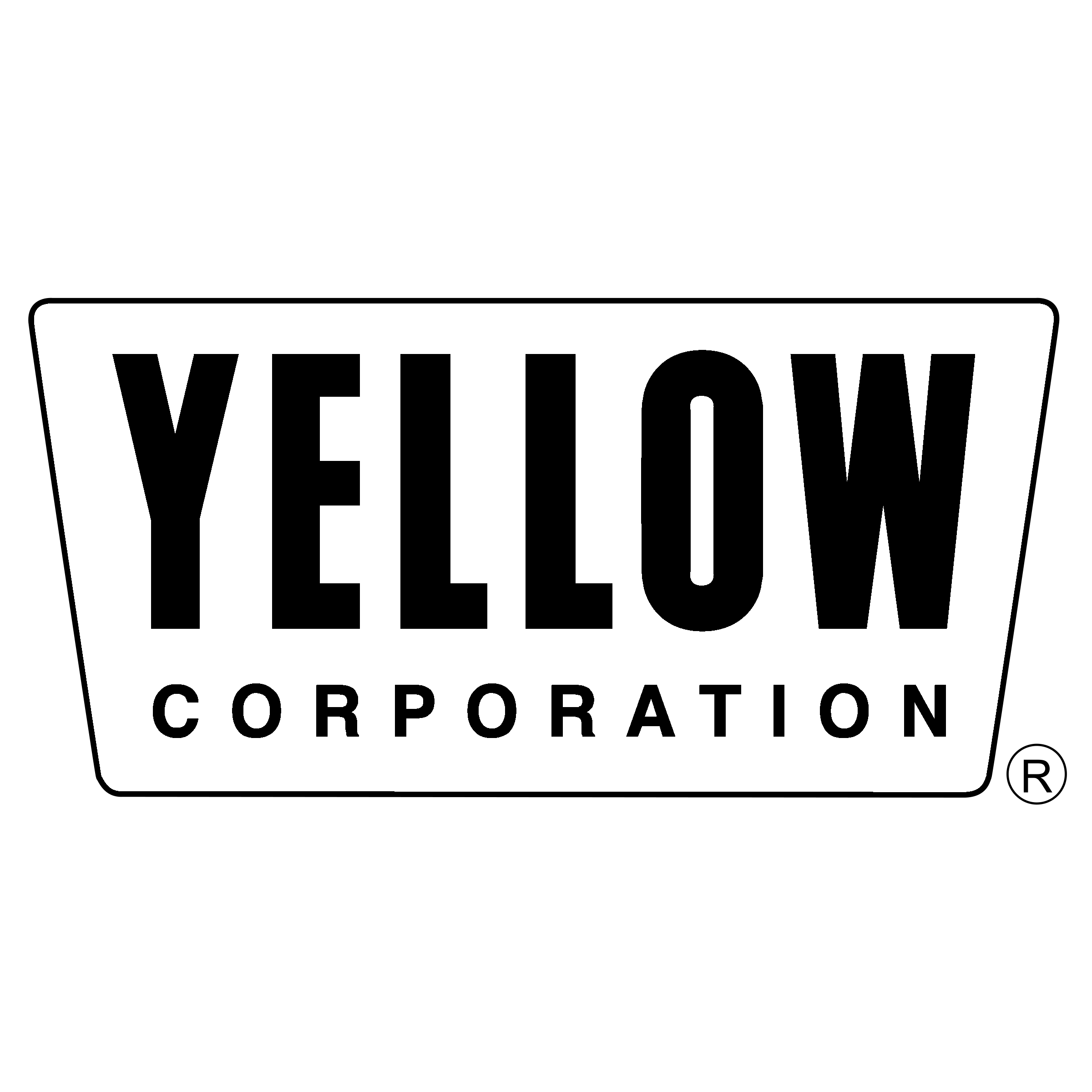 Yellow Corporation Logo black and white