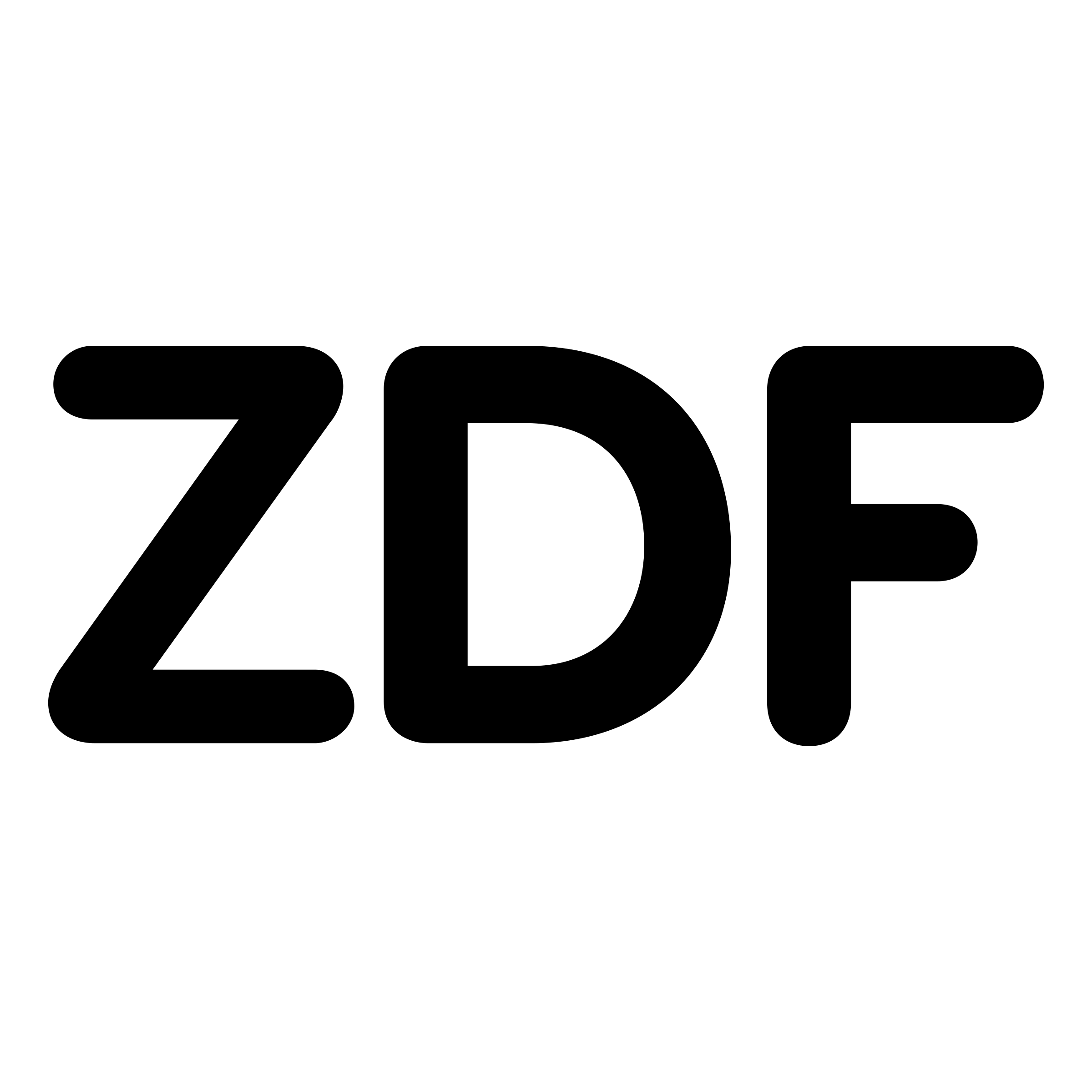 ZDF Logo black and white