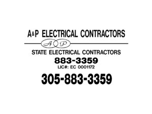 A&P Electrical Contractors Logo