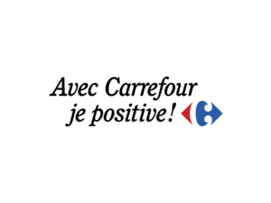 Avec Carrefour je positive! Logo