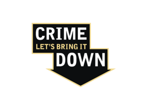 Crime let’s bring it down Logo