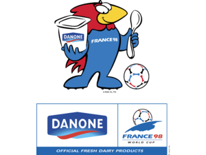 Danone sponsor of Worldcup 98 Logo