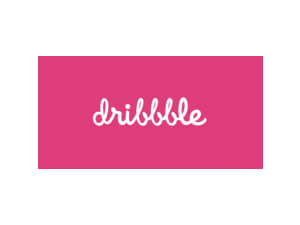 Dribbble pink Logo