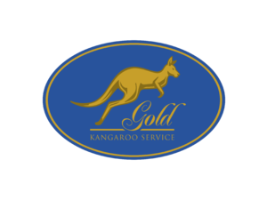 Gold Kangaroo Service Logo