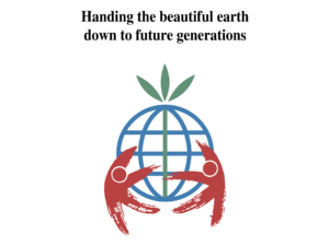 Handing the beautiful earth Logo