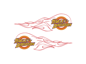 Harley Davidson flame Logo