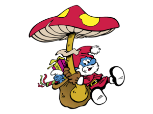 Santa Smurf Logo