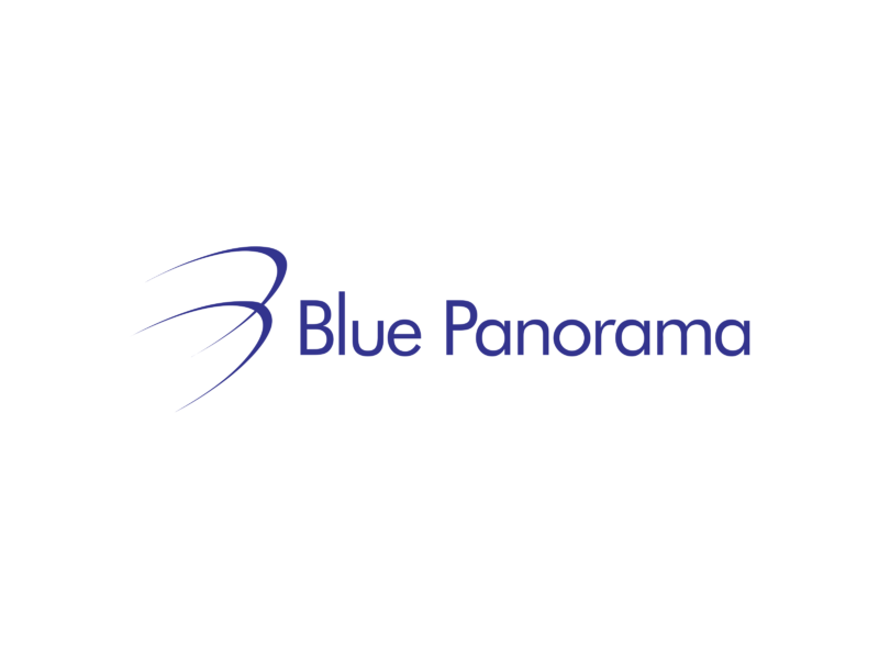 Blue Panorama Logo PNG Transparent & SVG Vector Freebie Supply