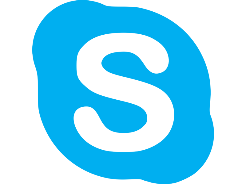 skype logo drawing