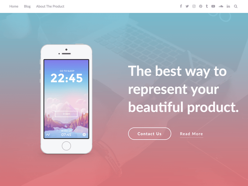 AppPage - Free Business WordPress Theme Screenshot