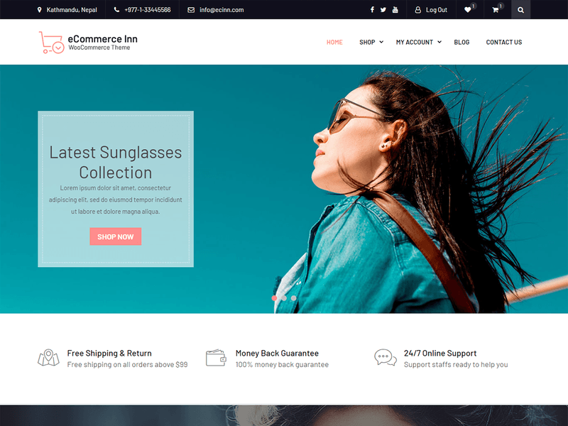 eCommerce Inn - Free Ecommerce WordPress Theme Screenshot