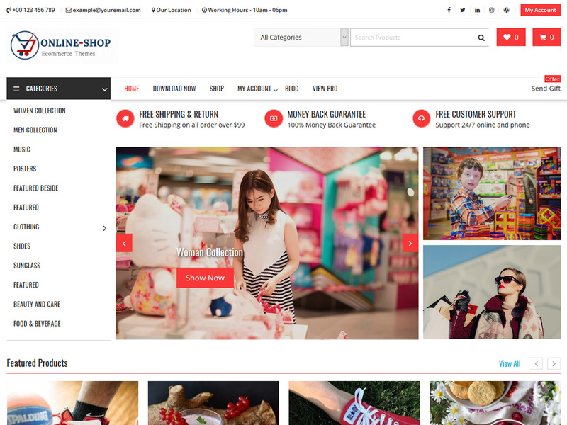 Online Shop - Free Ecommerce WordPress Theme Screenshot