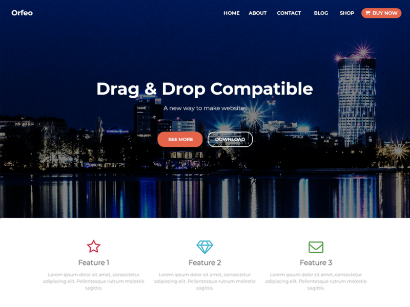 Orfeo - Free Ecommerce WordPress Theme Screenshot