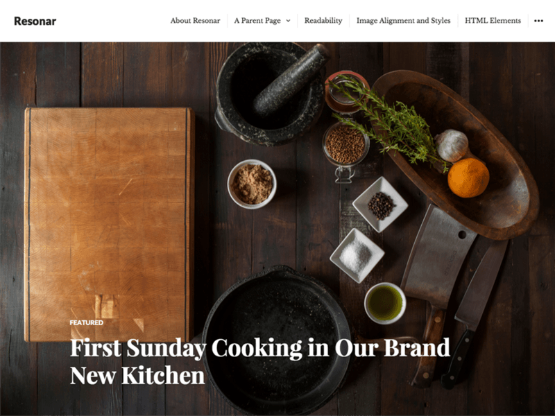 Resonar - Free Blog WordPress Theme Screenshot