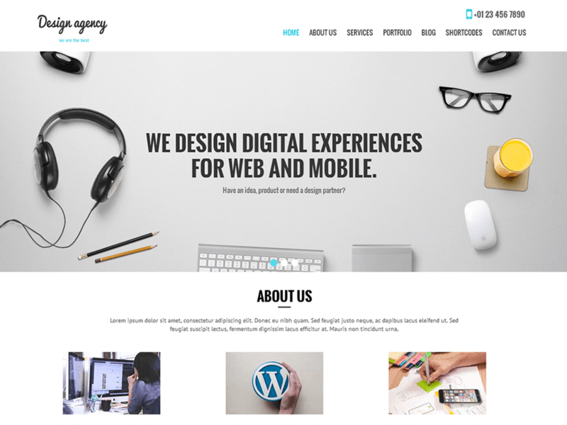 SKT Design Agency - Free Ecommerce WordPress Theme Screenshot