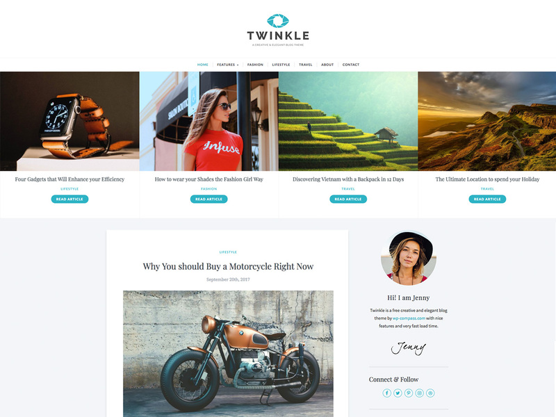 twinkle - Free Business WordPress Theme Screenshot