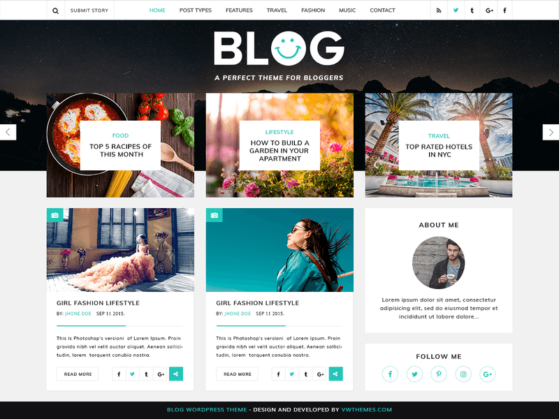 Vw Blog Magazine Free Magazine Wordpress Theme Freebie!    Supply - 