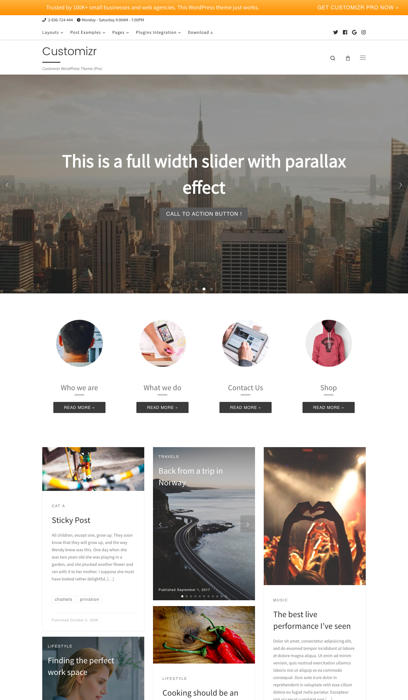 Customizr - Free WordPress Theme Large Preview
