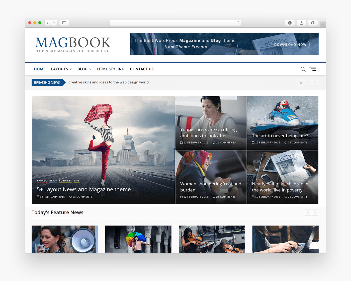 Magbook - Free Ecommerce WordPress Theme In Browser