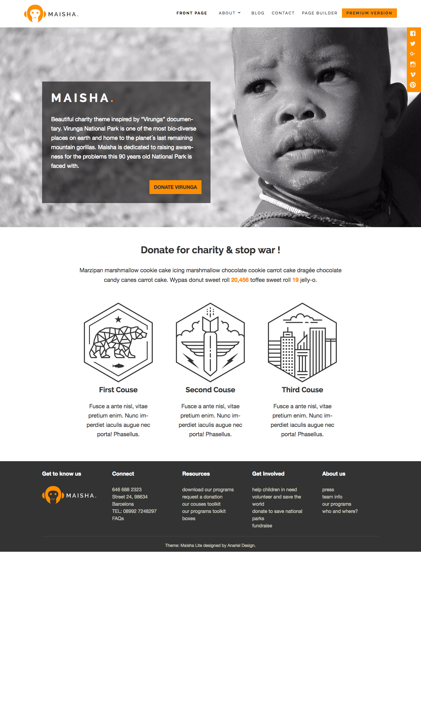 Maisha Lite - Free WordPress Theme Large Preview