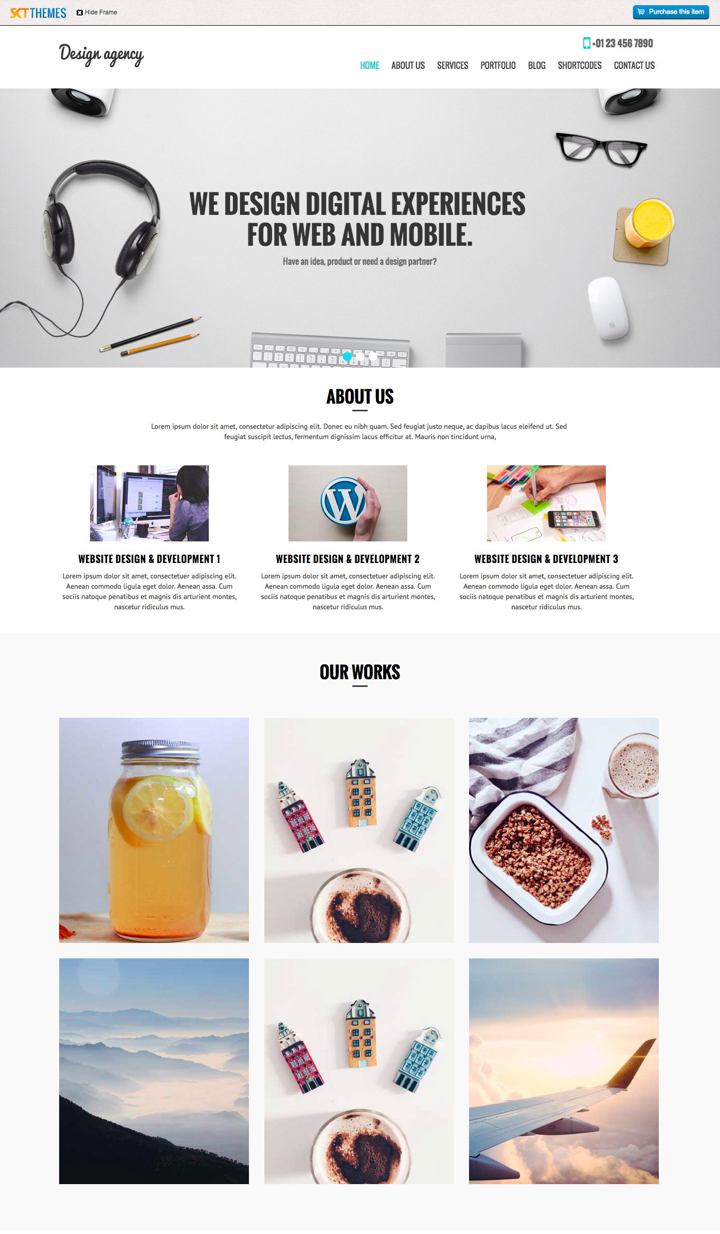 SKT Design Agency - Free Ecommerce WordPress Theme Large Preview