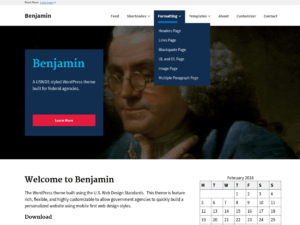 Benjamin – Free WordPress Theme