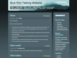 Blue Mist – Free Blog WordPress Theme