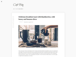 Cafe Blog – Free Food WordPress Theme