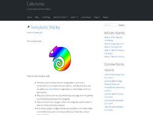 Calumma – Free WordPress Theme