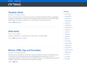 CtrSpace Lite – Free Blog WordPress Theme
