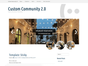 Custom Community – Free Ecommerce WordPress Theme