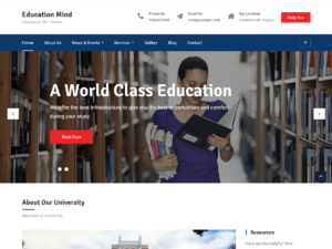 Education Mind – Free Agency WordPress Theme