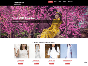 fashionair – Free Ecommerce WordPress Theme