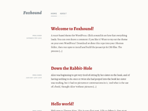 Foxhound – Free Blog WordPress Theme