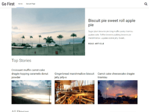 Go First – Free Blog WordPress Theme