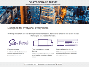 Gray and Square – Free Business WordPress Theme