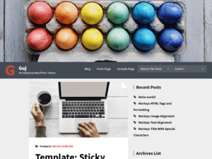 Guj – Free Business WordPress Theme