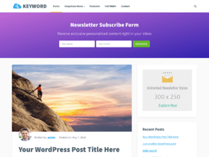 Keyword – Free Photography WordPress Theme