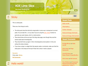 Lime Slice – Free Food WordPress Theme