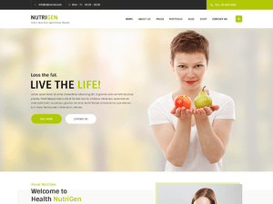 Nutrigen – Free Ecommerce WordPress Theme